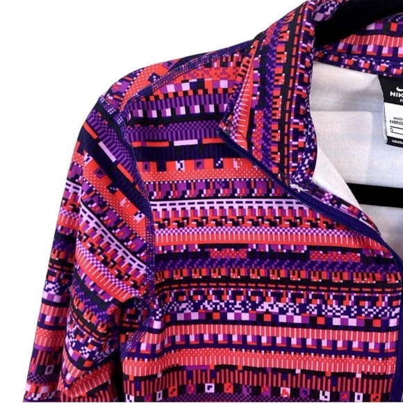 Nike Pro Dri-FIT Purple and Red Pullover 1/2 Zip Sz S - Picture 9 of 12